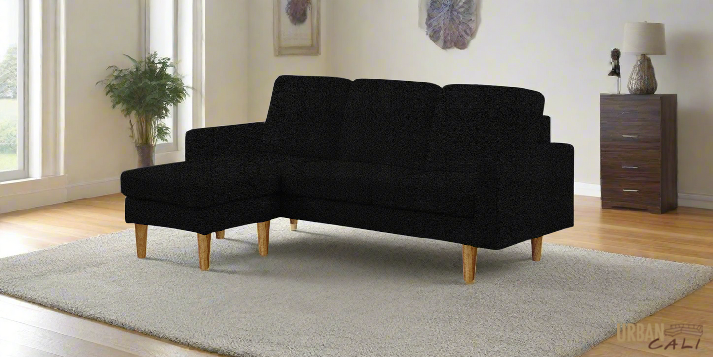 Hillsborough 76" Wide Boucle Sectional Sofa with Reversible Chaise - Available in 3 Colours