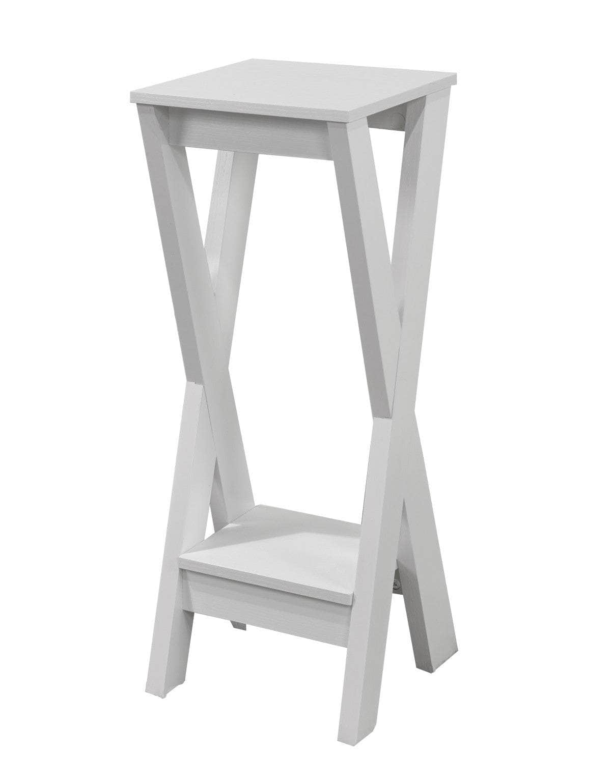 Brassex Inc Plant Stand With Dual Shelves Urban Cali 