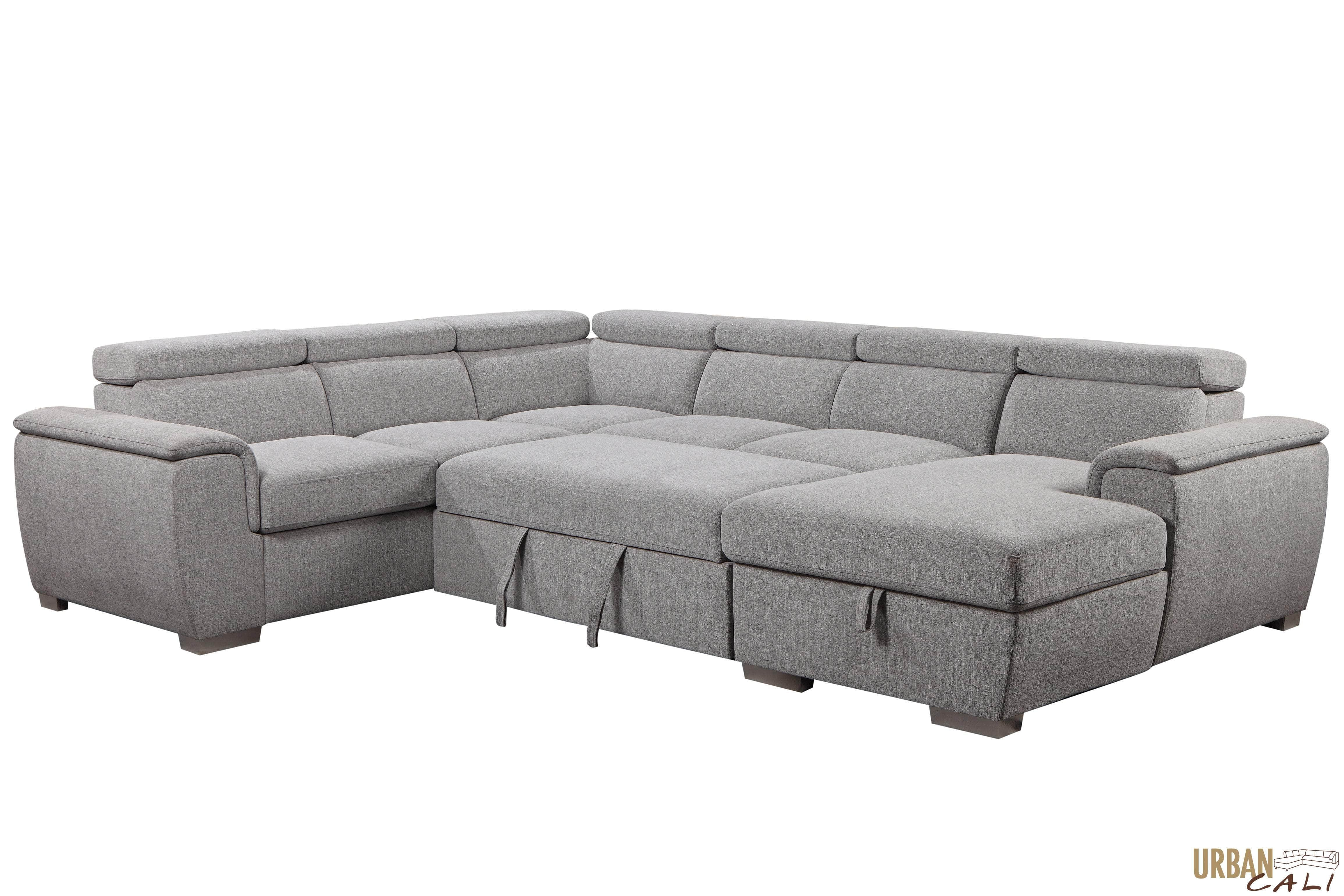 Urban Cali Bel Air Large Modular Sleeper Sectional Sofa Bed with