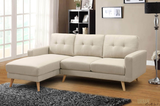 Urban Cali Lancaster U-Shaped Sleeper Sectional Sofa Bed  Canapé  Convertible En U Gris — Wholesale Furniture Brokers Canada